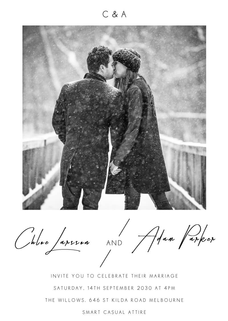 Modern Mode Wedding Invitations by Shab M.