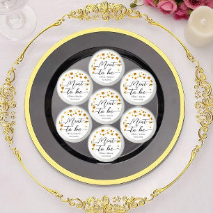 Modern Mint to be wedding Bridal Favors