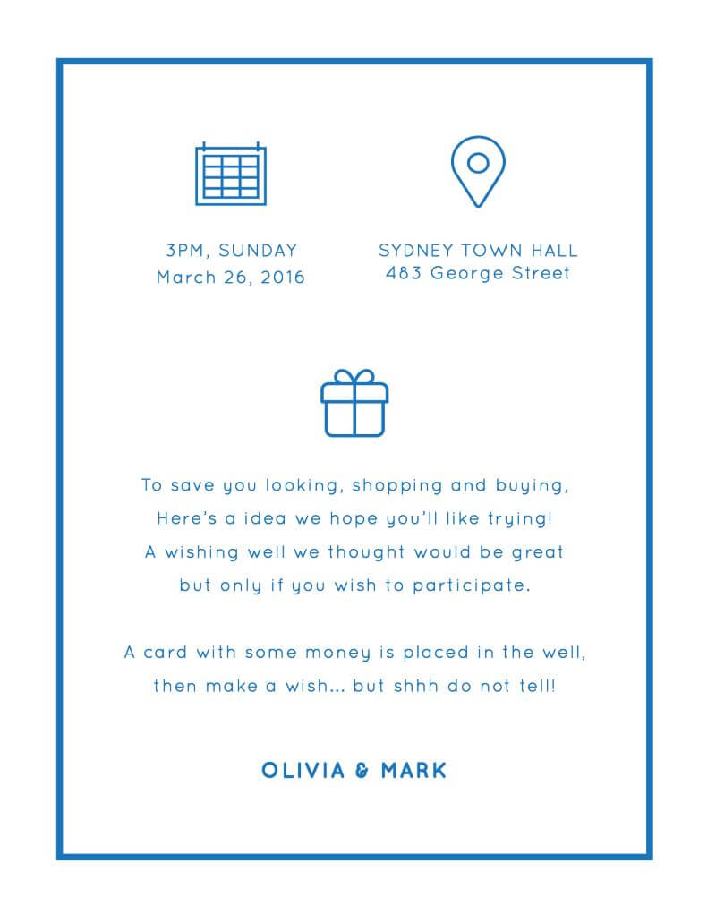 Modern Information Card by Amelia S.