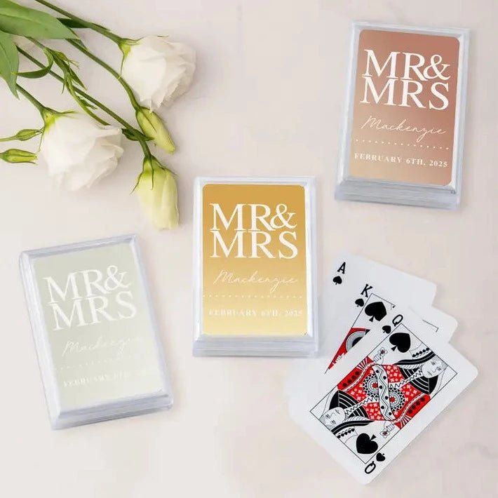 Mr. & Mrs. Metallic Playing Cards