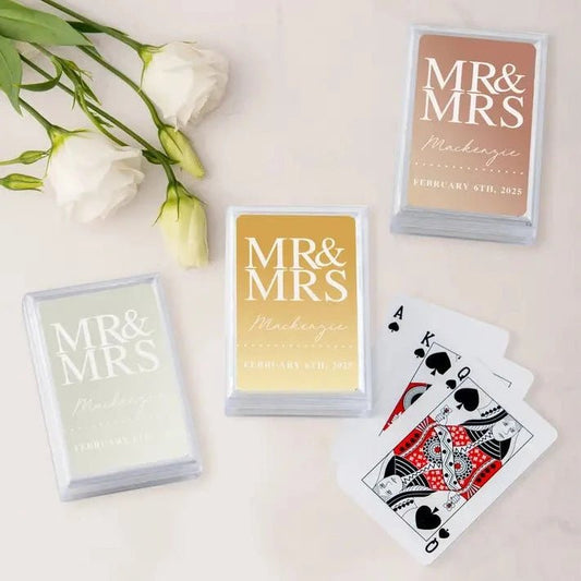 Mr. & Mrs. Metallic Playing Cards