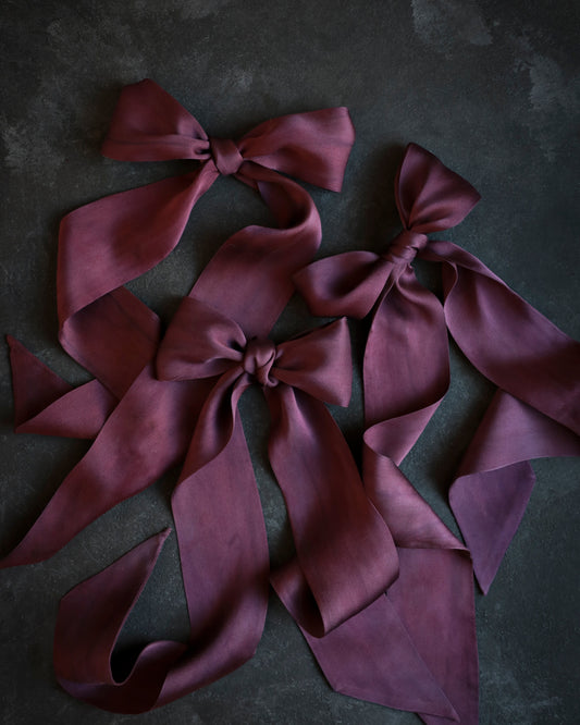 Plant Dyed Silk Twilly / Mulberry