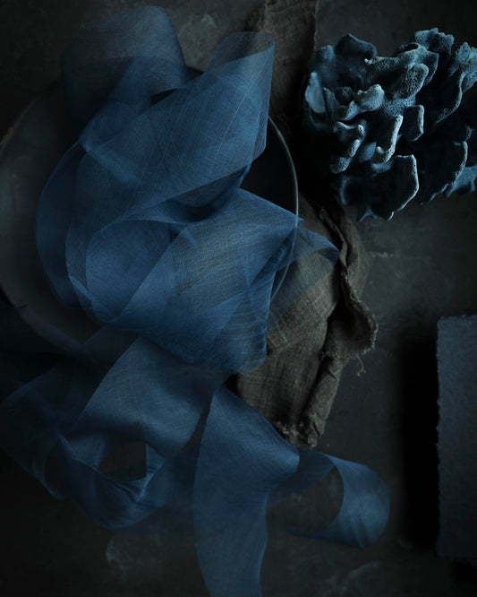 Mystic Blue {Gossamer} Silk Ribbon