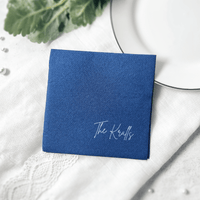 Modern Last Name Wedding Premium Uncoined Napkins