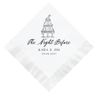 Sip the Night Before Rehearsal Dinner Wedding Napkins