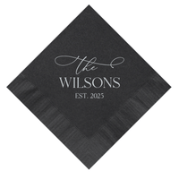 Simply Elegant Wedding Cocktail Napkins