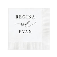 First Names Wedding Cocktail Napkins