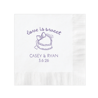 Love is Sweet Wedding Cocktail Napkins