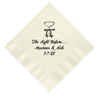The Night Before Whimsical Rehearsal Dinner Wedding Napkins