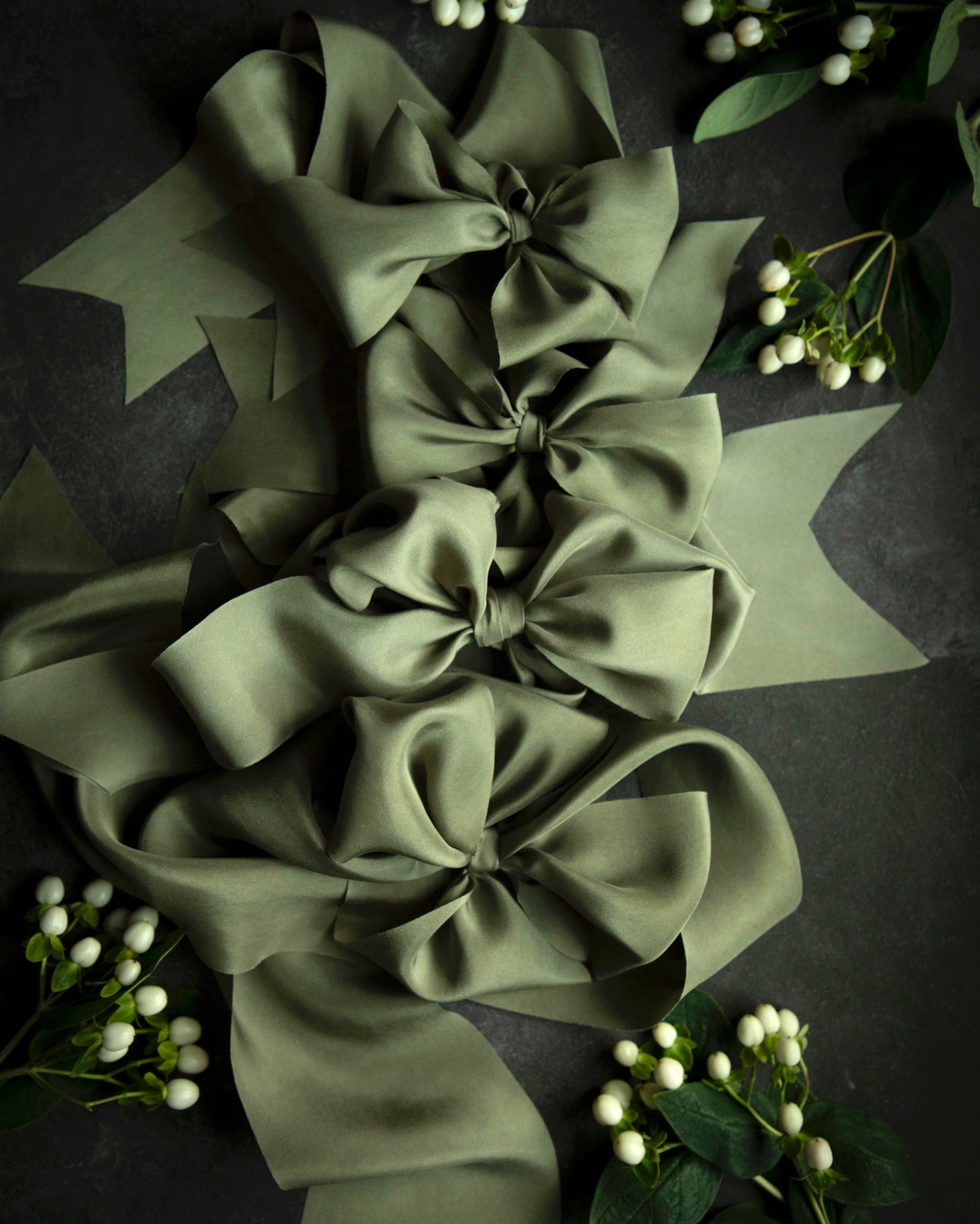 Olive Silk Ribbon