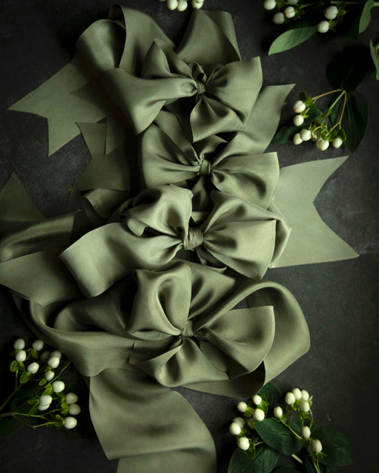 Olive Silk Ribbon
