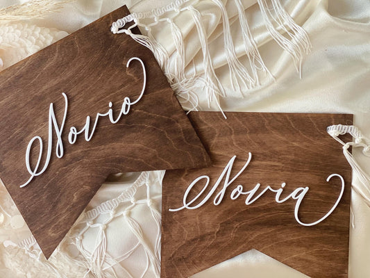 Sweethearts Wedding Chair Banner