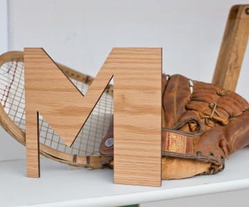 Hardwood Veneer Letters