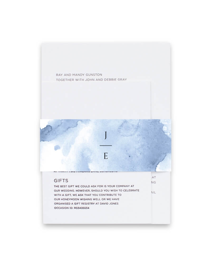 Ocean Invitation Belly Band by Jaimee L.