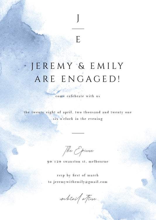 Ocean Engagement Invitations by Jaimee L.