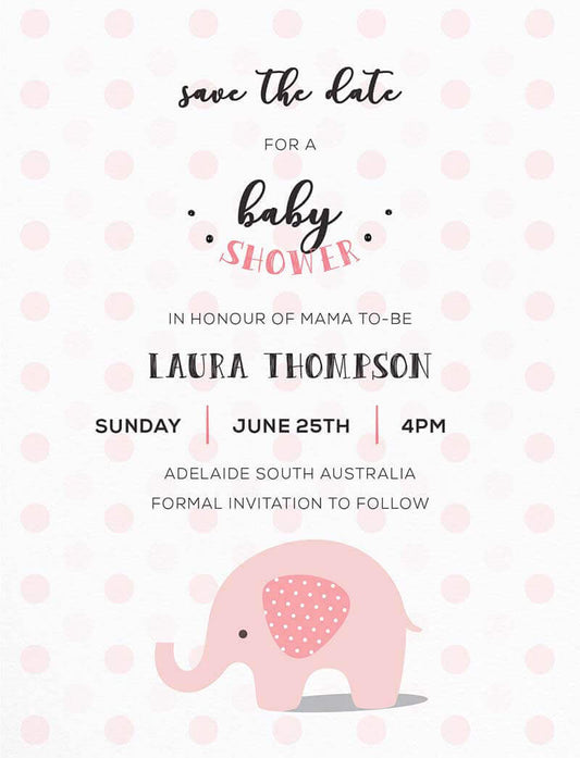 Olifant Save The Date Cards by Stefan A.