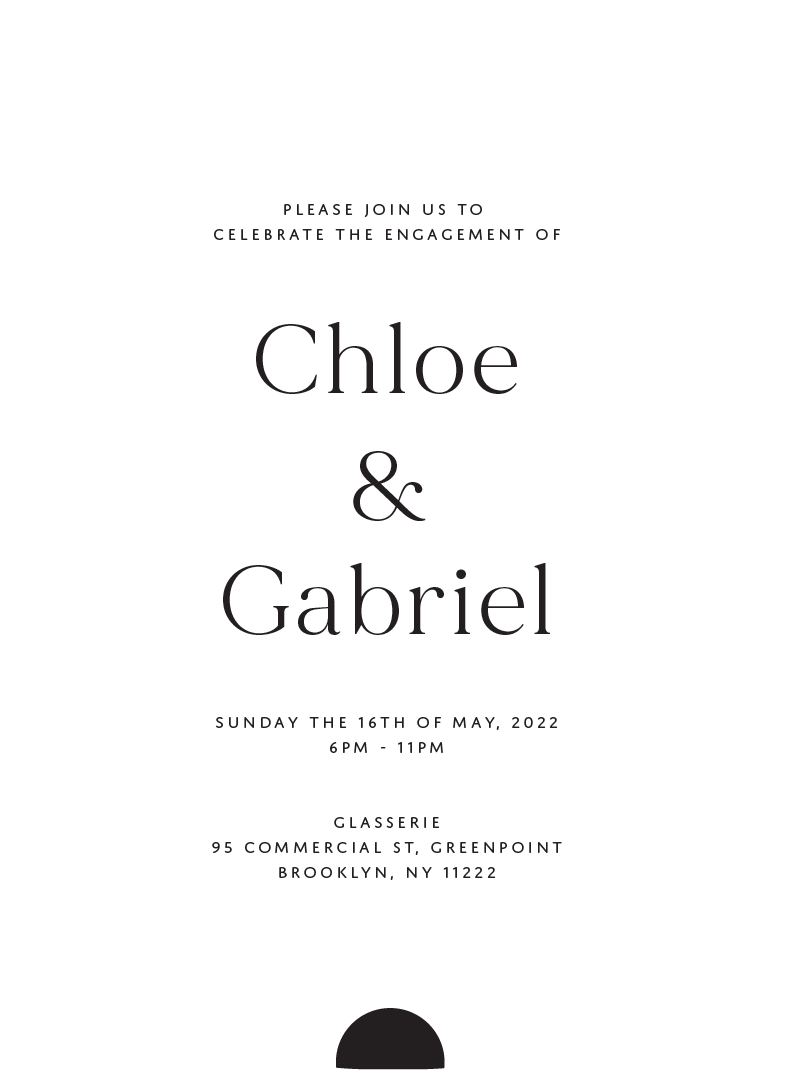 Oliva Engagement Invitations by Haley J.