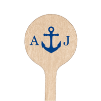Anchor Monogram Drink Stir Stick