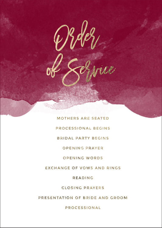 Be Our Guest Wedding Program by Jacqueline Q.