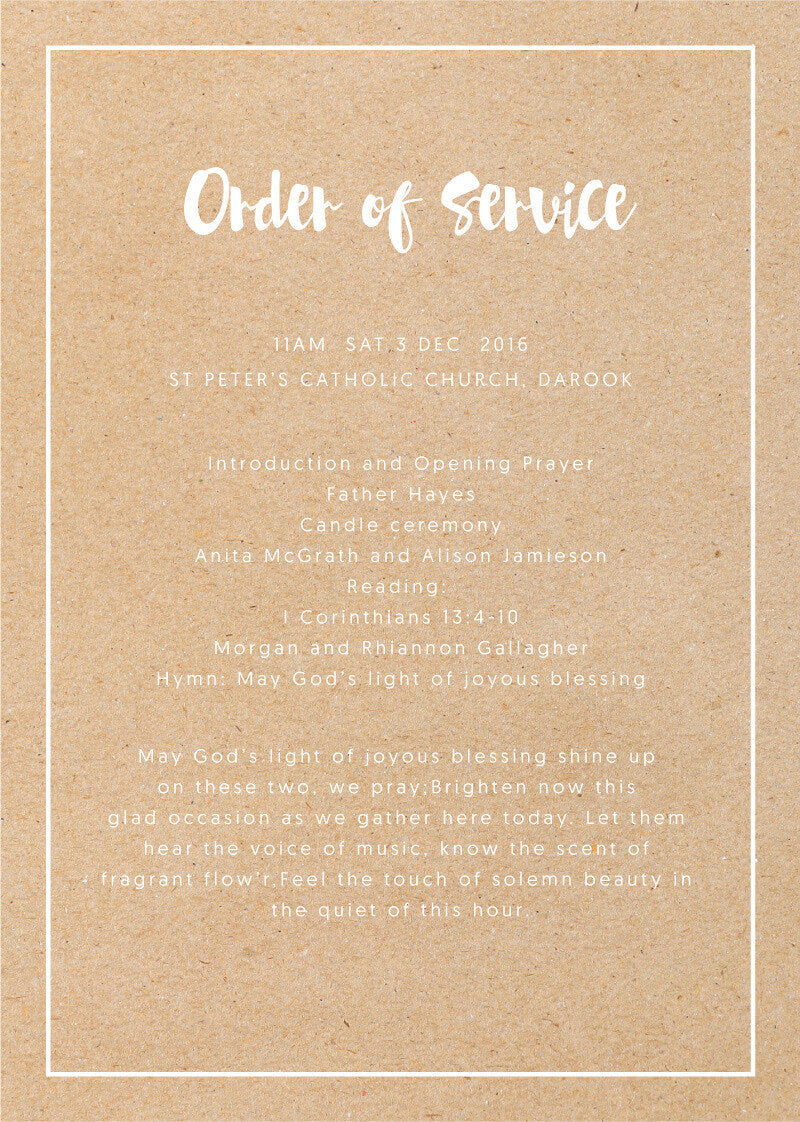 Foil Of Dreams Wedding Program by Phabo R.