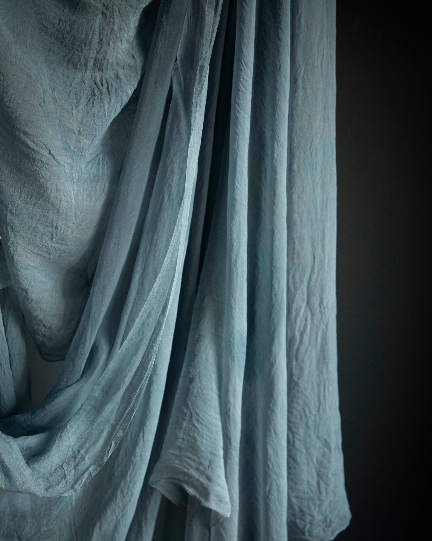 Blue Slate {Sheer Silk Runner}