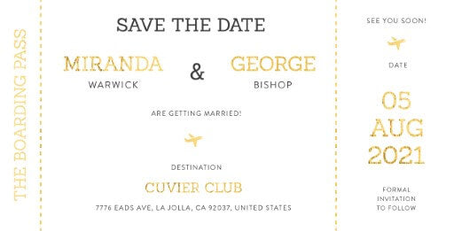 Our Journeys Save The Date Cards by Yunita Y.