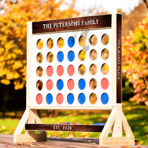 Outdoor Wedding Lawn Game Giant Personalized Fast Four
