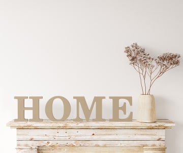 Painted Standing Wood Letters