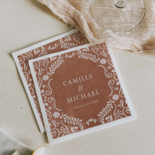 Papel Picado Mexican Wedding Paper Napkins