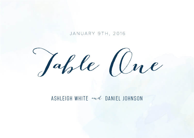 CloudsTable Number by Jidapha T.