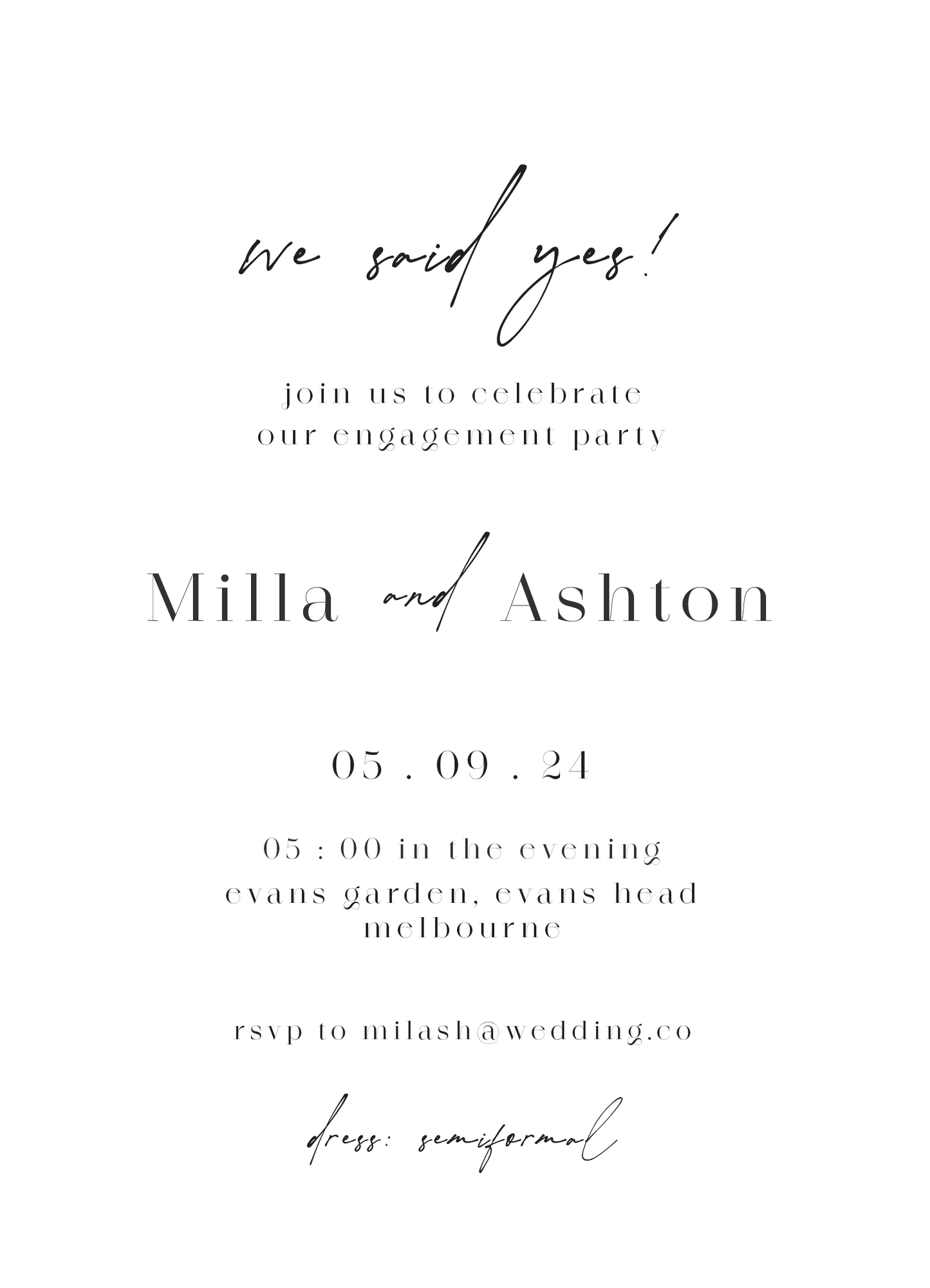 Pearl Engagement Invitations by Shab M.