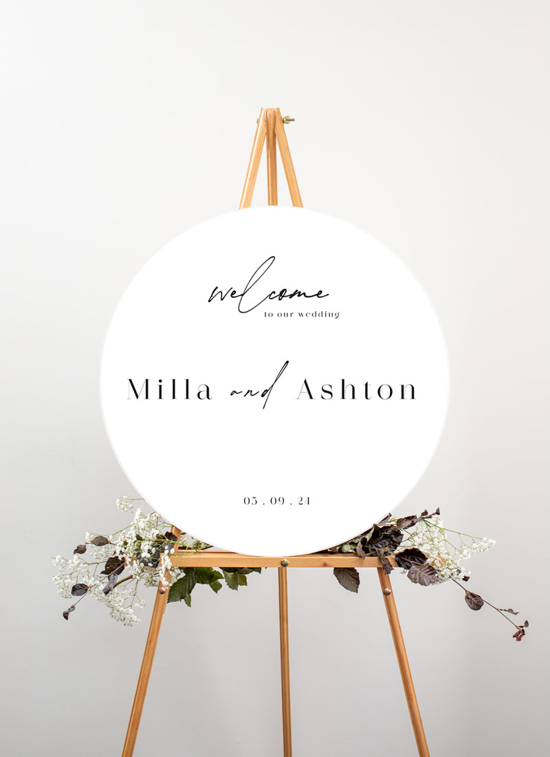 Pearl Wedding Sign by Shab M.