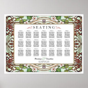 PENELOPE 01 A - Wedding Seating Chart - Medium