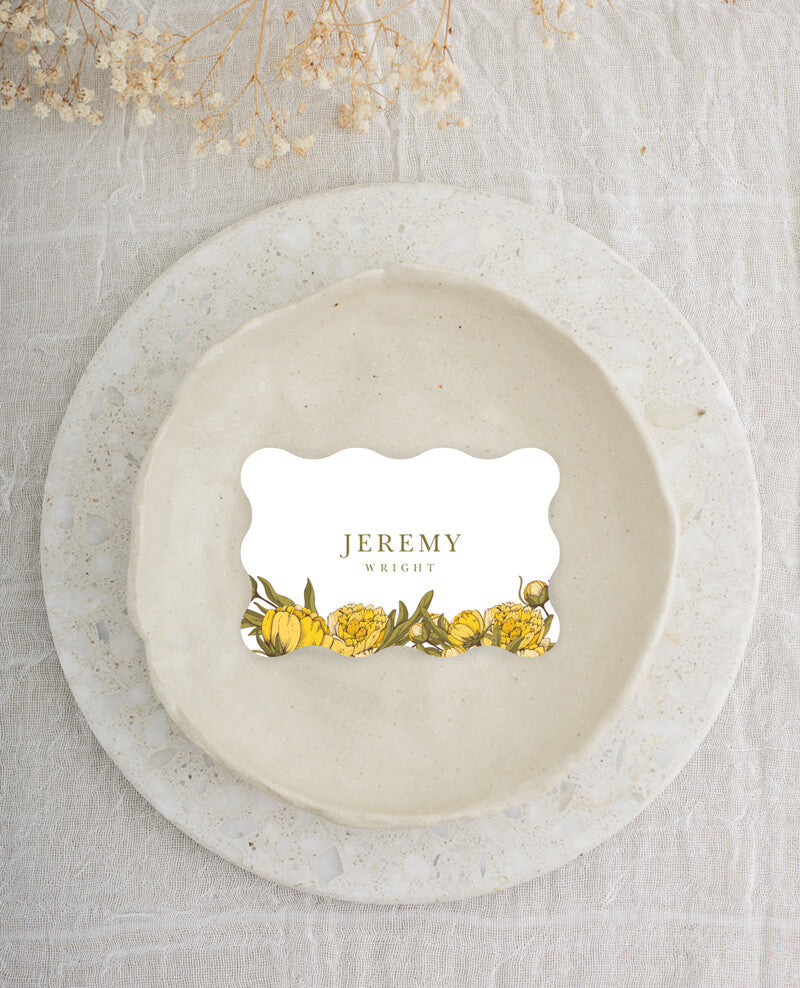 Peony Woodcut WildPlace Cards by Joy