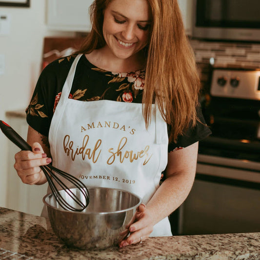 Personalized Bridal Shower Apron Alternative Guestbook