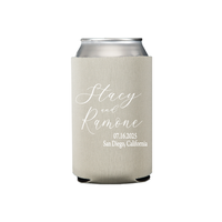 Personalized Wedding Favor Can Coolers for Guests