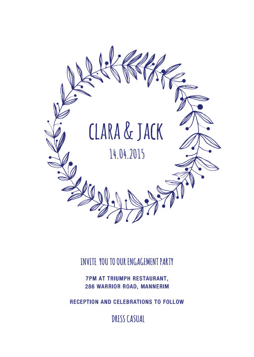 Rustic Gardens Engagement Invitations by Phabo R.