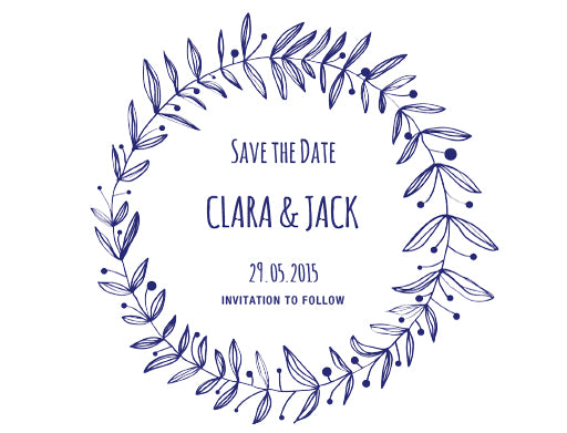 Rustic Gardens Save The Date Cards by Phabo R.