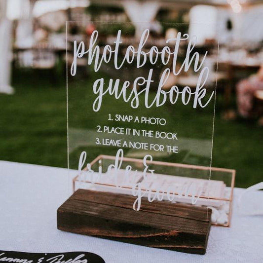 Photo Booth Guestbook Wedding Sign
