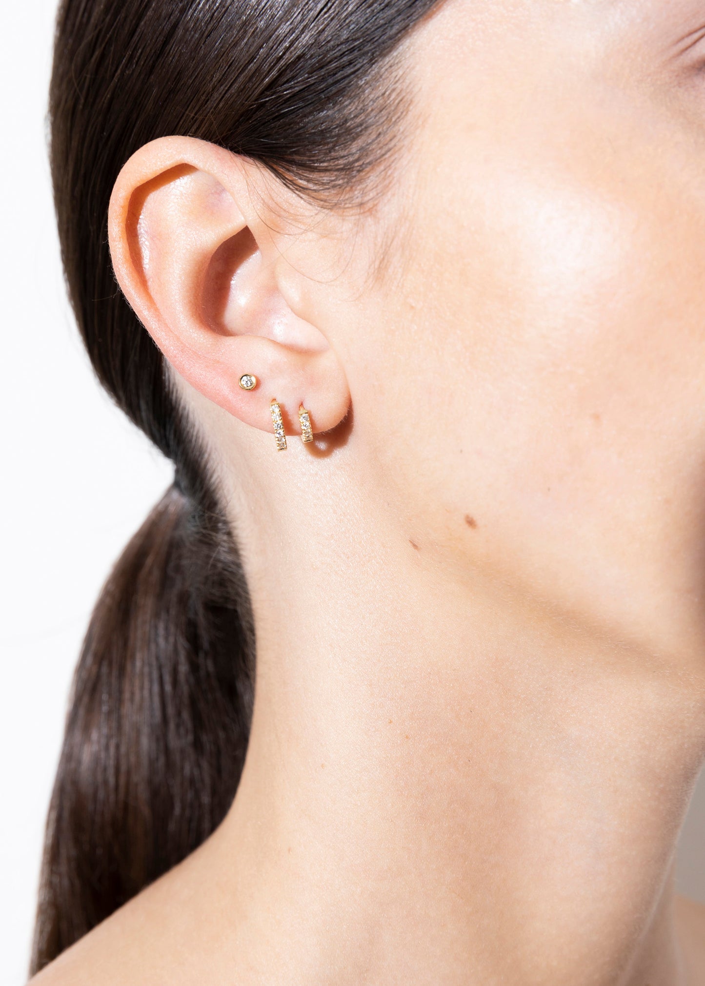 Lime Hoop 18K Diamond