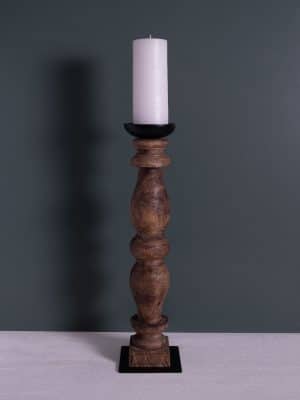 Pillar Candle Holder Natural Large