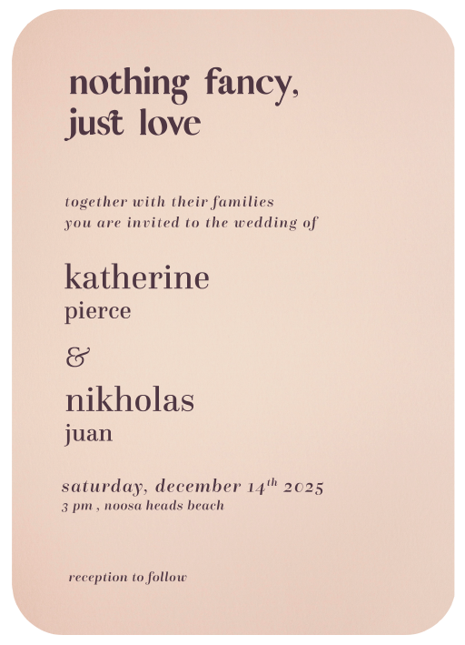 Pink Love Wedding Invitations by Natya P.