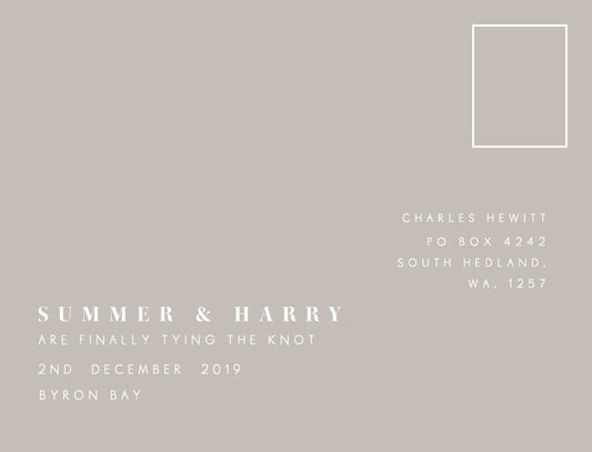 Summer Breeze Postcard Save The Date Cards by Stella M.