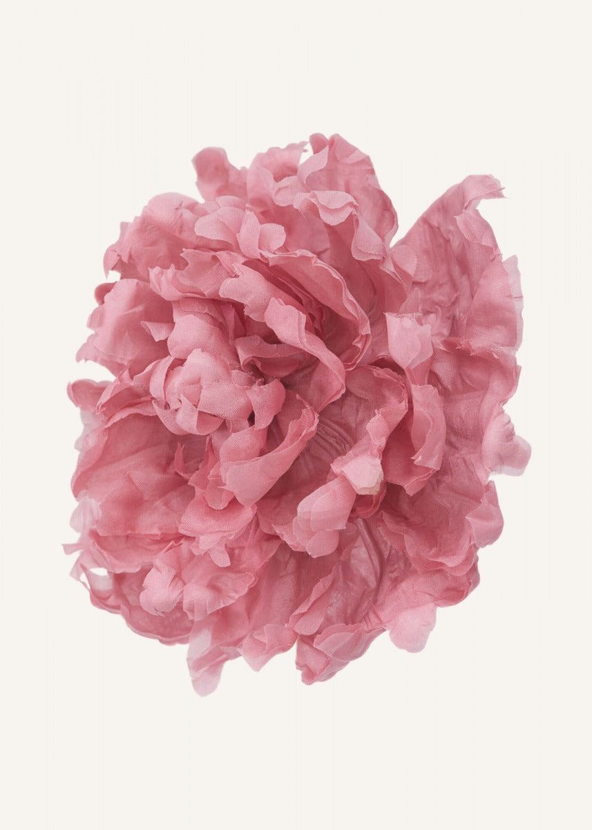 Lorin Silk Peony Flower Brooch Rose