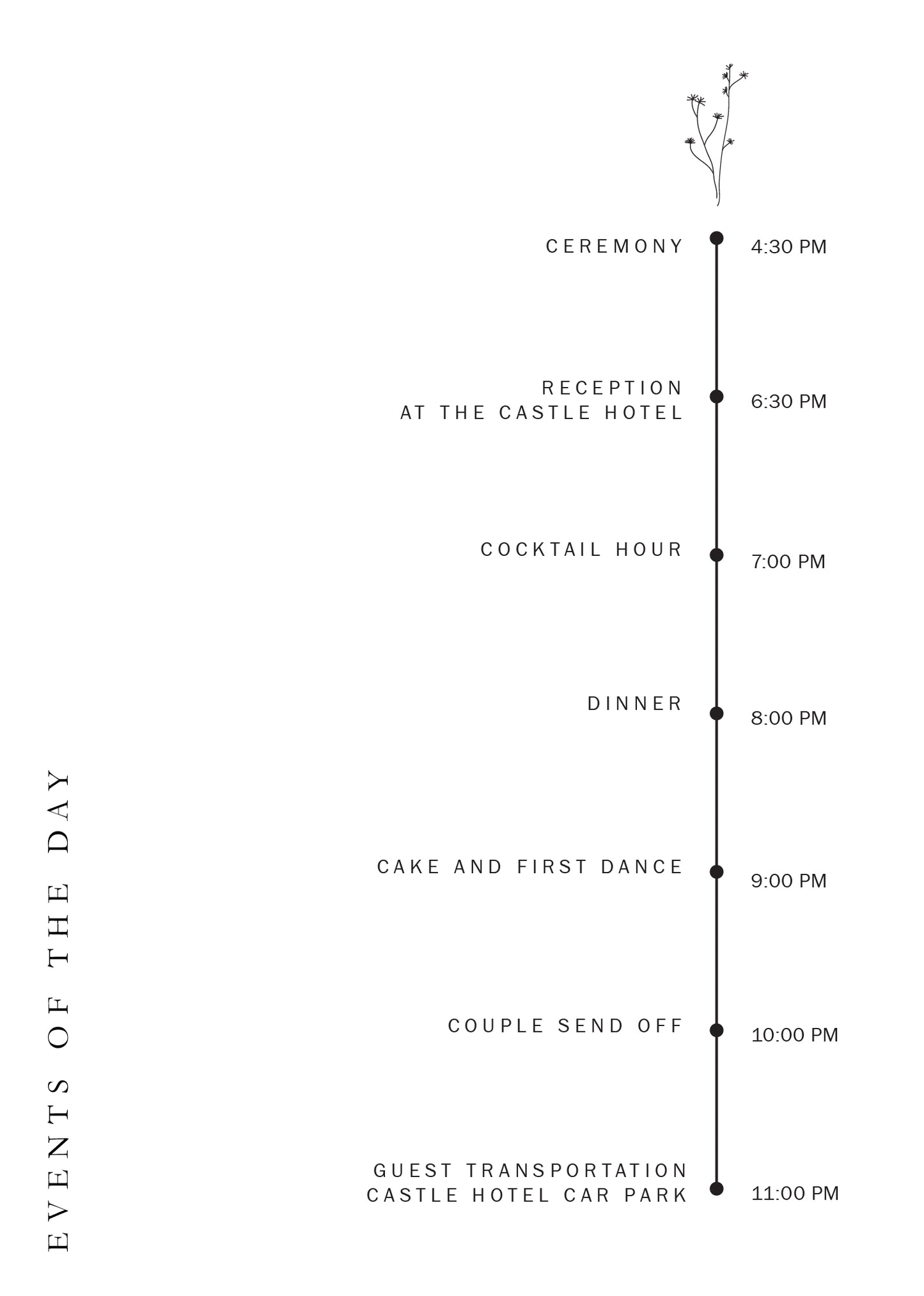 Ebb & Flow Wedding Program by Shab M.