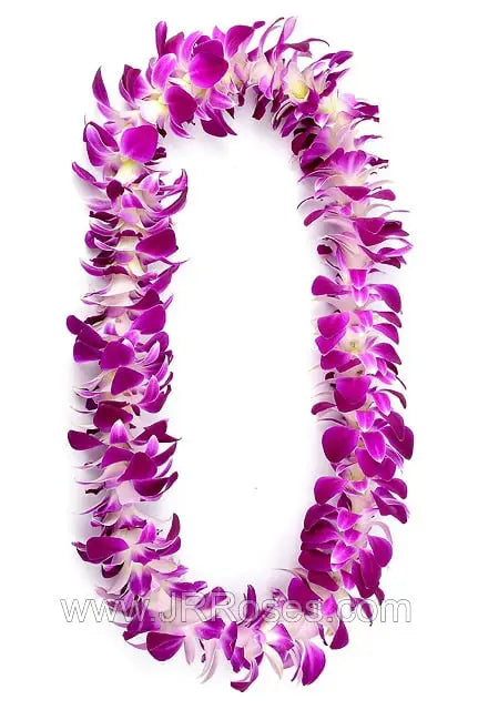 Purple Orchid Leis, 10 Necklace