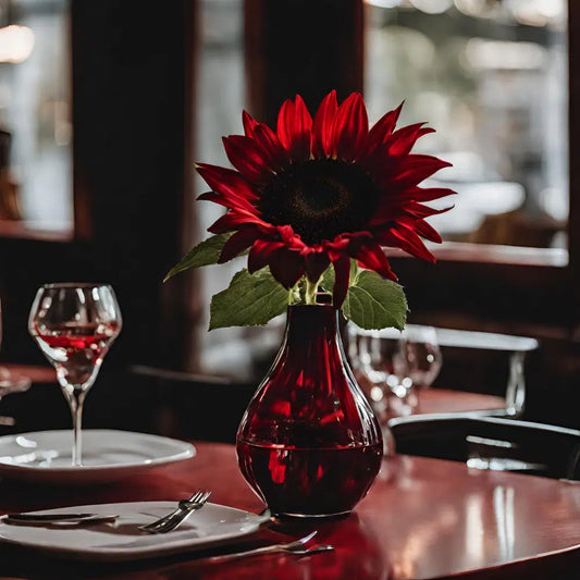 Red Sunflowers 60 Bloom Weekly Subscription