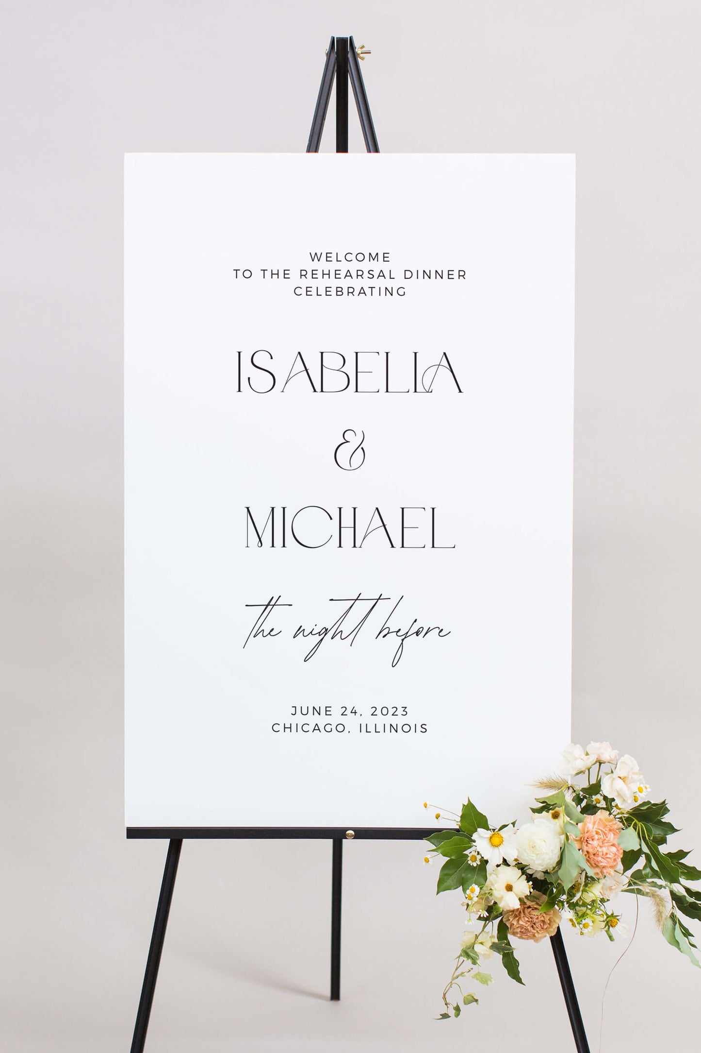 Gatorboard Rehearsal Dinner Sign | The Isabella