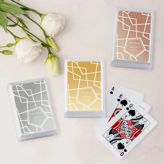 Retro Luxe Metallic Playing Cards