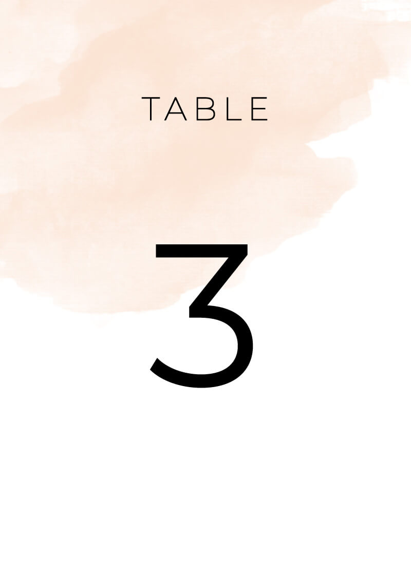 RoseyTable Number by Shab M.